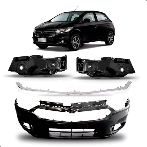 Kit Envolvente Onix Lt Ltz Joy 2017 A 2020 E Guias 1a Linha  Preto