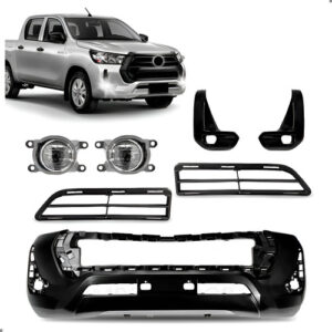 Kit Envolvente Hilux Cabine Dupla 21 A 24 C/milhas 1a Linha Preto