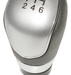 Manopla 6 Marchas Preta C Lente Prata Ecosport Moderna Preto