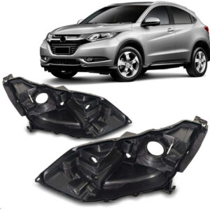 Par Carcaça Farol Dianteiro Hrv 2015 A 2018 C/ Regulador