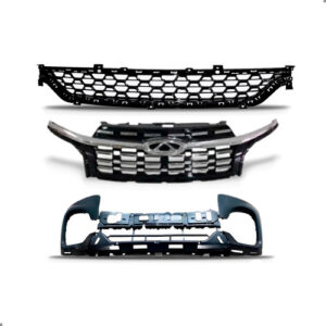 Kit Parachoque Para Tiggo 8 2021 2022 A 2025 C/par Grades - Preto