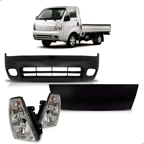 Kit Frente Para Bongo 2005 2006 2007 2008 2009 2010 11 E 12 Preto
