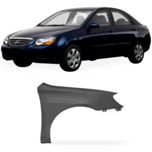 Paralama Cerato 2005 A 2007 Sem Furo Esquerdo