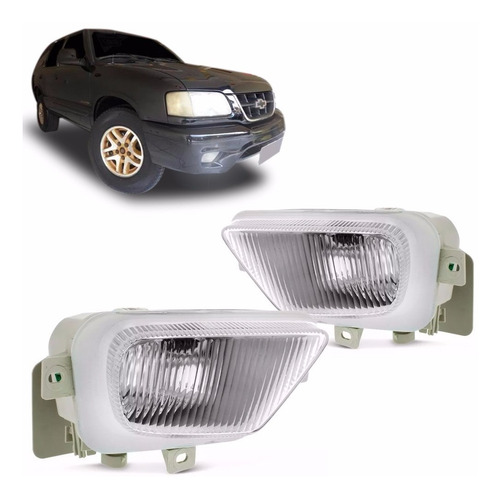 Par Farol Milha S10 Blazer 1999 2000 Auxiliar Neblina.