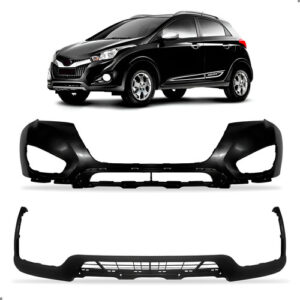 Kit Parachoque Hb20x 2012 2013 2014 2015 Com Spoiler Saia Preto