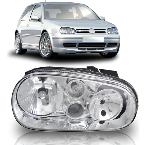 Farol Golf Gti 98 99 00 01 02 03 04 05 06 Com Milha 1ª Linha Direito/passageiro