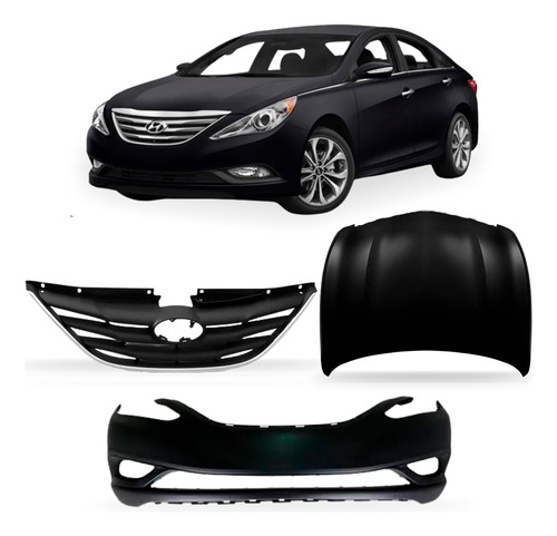 Kit Frente Capo E Parachoque Sonata 2011 A 2014