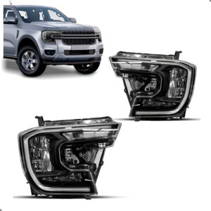 Par Farol Full Led Para Ranger 2024 2025 Com Reator 8 Pinos Ambos Lados