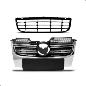 Kit Grade Para Jetta 2007 2008 2009 2010 Central E Inferior Preto