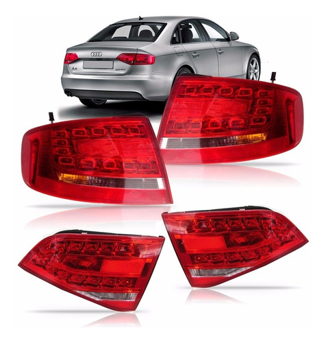 Kit Sinaleira Audi A4 A-4 2008 2009 2010 2011 2012 Com Led
