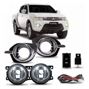 Kit Farol Milha Triton 14 À 2016 Hpe Dakar Moldura Cromada.