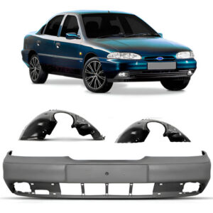 Parachoque Ford Mondeo 1993 A 1996 C/parabarros 1a Linha  Preto