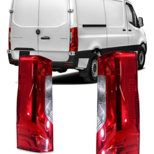 Par Sinaleira Traseira Sprinter C/ Led 2019 A 2022 Vermelho
