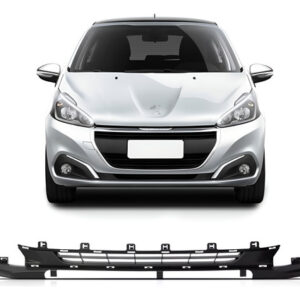 Grade Parachoque Peugeot 208 Ano 2017 A 2018 S/ Furo Sensor Preto