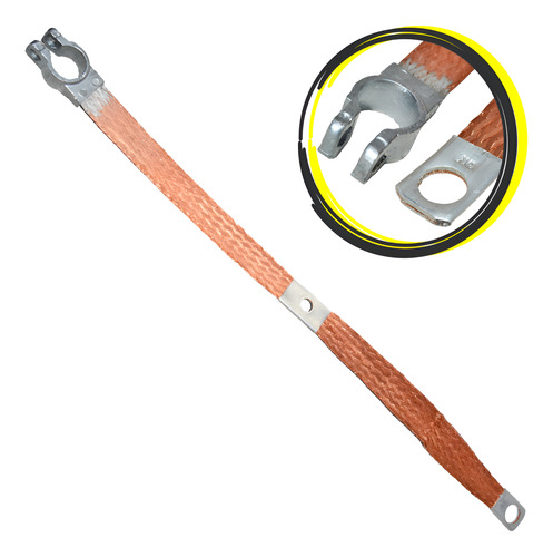 Cordoalha 1 Terminal 2 Ponteira 40cm Universal 40cm