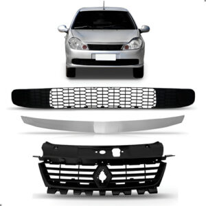 Kit Grades E Friso Para Symbol 2009 2010 2011 2012 2013 Preto