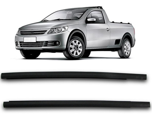 Par Borracha Friso Teto Saveiro 2009 A 2017 Cabine Simples