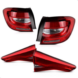 Jogo Lanterna Traseira Sandero Led 2020 A 2024 Tampa E Mala Direito Vermelho