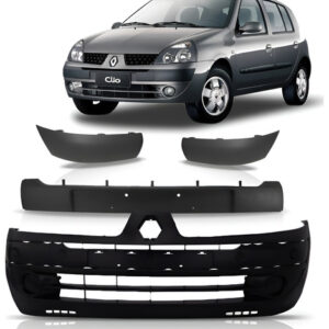 Parachoque Dianteiro Clio 2003/2005 1a Linha Novo Preto