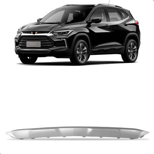 Friso Inferior Parachoque Diant. Tracker 2021 A 2024 Prata - Prata