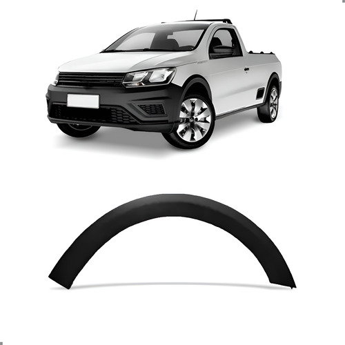 Alargador Vao De Roda Dianteiro Para Saveiro 2017 A 2023 Esquerdo Motorista