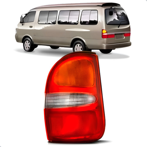 Lanterna Traseira Besta Gs 1998 A 2004 Tricolor 1ª Linha Direito Tricolor