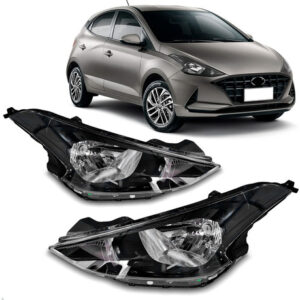 Par Farol Dianteiro Para Hyundai Hb20 2020 2021 2022 Sem Led Direito