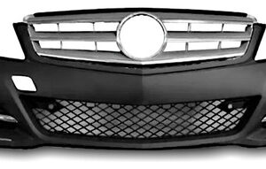 Kit Mercedes C180 2011 A 2013 Parachoque E Par Led Diurno Preto