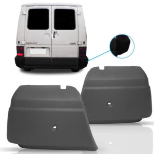 Par Ponteira Parachoque Traseiro Traffic 1993 A 2002 Cinza Cinza