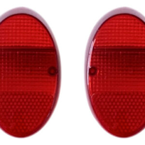Par Lente Lanterna Traseira Fusca 1200/1300 Rubi Vermelho