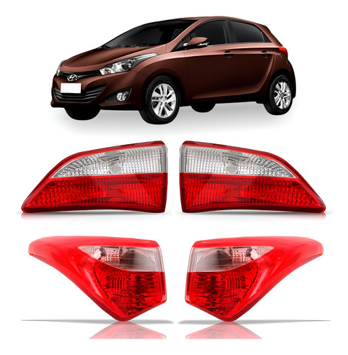 Jogo Kit Completo Sinaleira Hb20 2012 2013 Hatch Original