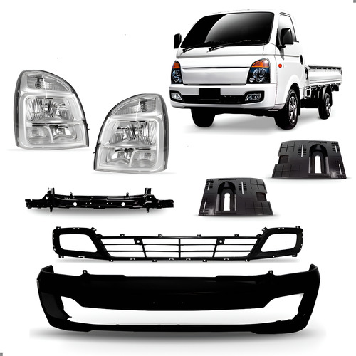 Kit Frente Hyundai Hr 2023 2024 2025 - Preto