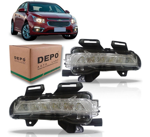 Par Sinaleira Diurna Milha Led Cruze 2015 2016 Daylight