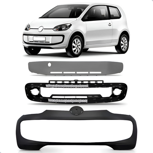 Envolvente Dianteiro Vw Up 2014 A 2016 Sem Furo 1a Linha Preto