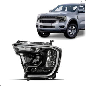 Farol Full Led Para Ranger 24 25 Com Reator 8 Pinos 1ª Linha - Esquerdo/motorista