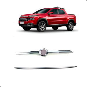 Grade Superior Para Fiat Toro 2016 A 2019 C/friso Inferior Cromado