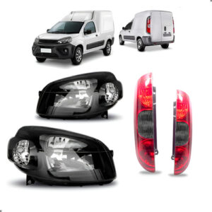 Kit Farois E Sinaleiras Para Fiorino 2014 A 2021 Fumê Sport Ambos Lados