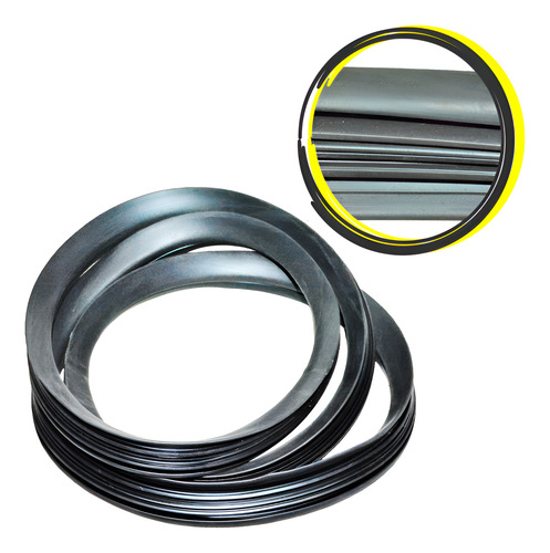 Guarnicao Janelas Laterais Fixa Kombi 1200 1500 Clipper Preto