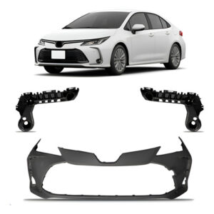 Envolvente Dianteiro Corolla 2020 A 2024 C/ Guias Encaixe Preto