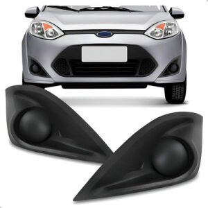 Par Moldura Milha Fiesta 2011 Até 2012 Sem Furo Preto Preto Ambos Os Lados