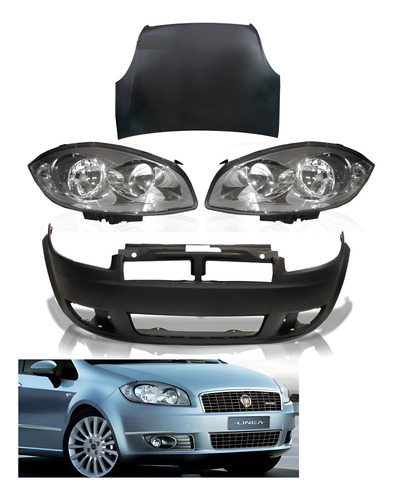 Kit Frente Fiat Linea 2008 2009 2010 2011 2012