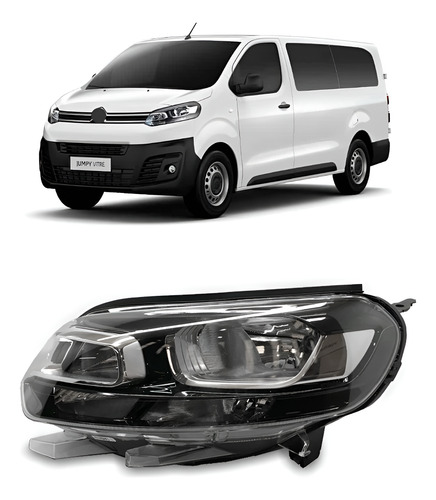 Farol Elétrico C/ Motor Jumpy 2018 A 2022 1ª Linha - Esquerdo/motorista