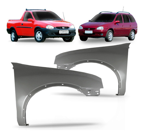 Par Paralama Corsa 1994 A 2009 Wagon E Pickup