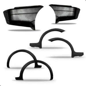 Kit Jogo 04 Molduras Strada 1997 A 2000 Com Par Ponteiras