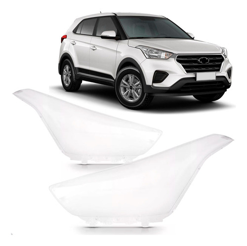 Par Lente Farol Para Hyundai Creta 2017 Até 2021