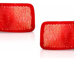 Par Sinaleira Parachoque Master 13 14 15 Aplique Refletor Vermelho