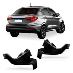 Par Suporte Guia Parachoque Traseiro Cronos 2018 A 2026