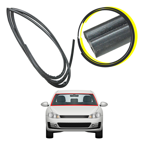 Borracha Para-brisas Fit 09 Ate 13