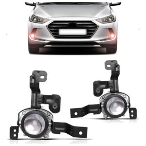 Par Farol Milha Elantra 2017 2018 Com Suporte. Direito + Esquerdo