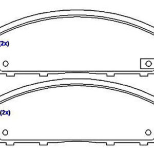 Kit Pastilha Dianteira L200 2008 Em Diante